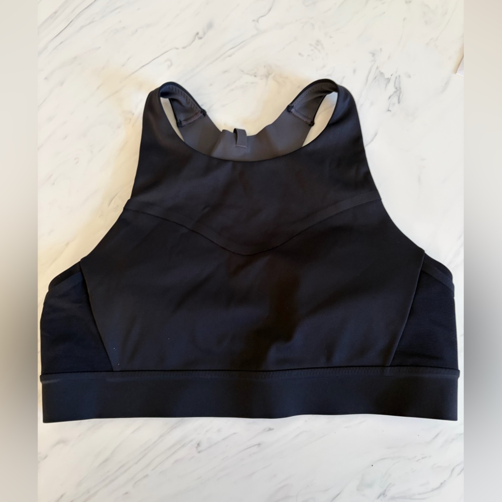 Brooks Drive 3-Pocket sports bra running high impact 34 c/d black high neck